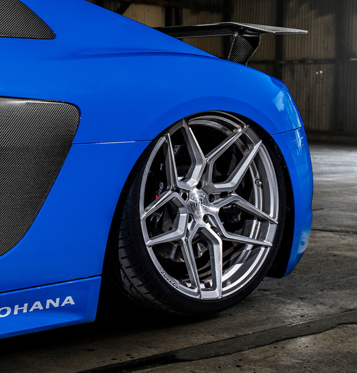 20" Rohana RFX11 Wheels fits AUDI R8 Gallardo V8 V10 20x9 20x11 Brushed Titanium