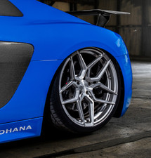 20 Rohana Rfx11 Wheels Fits Audi R8 Gallardo V8 V10 20x9 20x11 Brushed Titanium