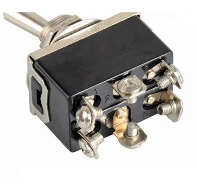 5 Interrupteurs à Bascule 3 Positions ON-OFF-ON 6A 250V Interrupteur 6 Broches - Photo 3/3