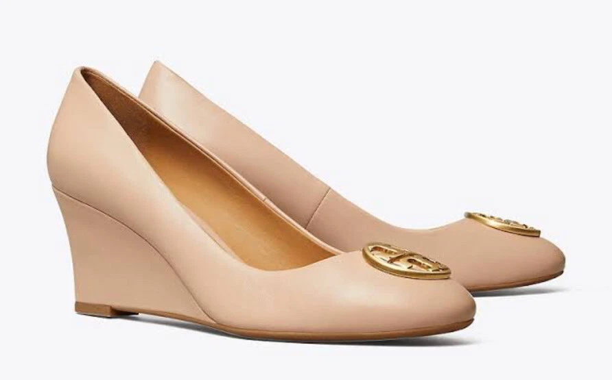 Tory burch shop wedge pumps