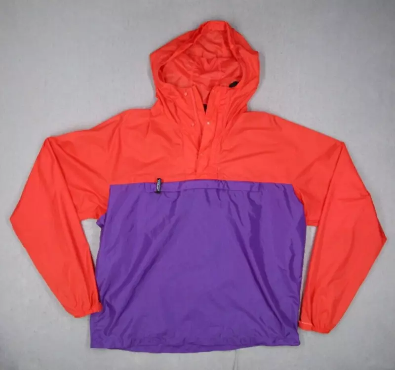patagonia vintage 1/4 zip windbeaker featherweight jacket