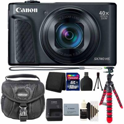 Canon PowerShot SX740 HS Wi-Fi Digital Camera Black with Pro