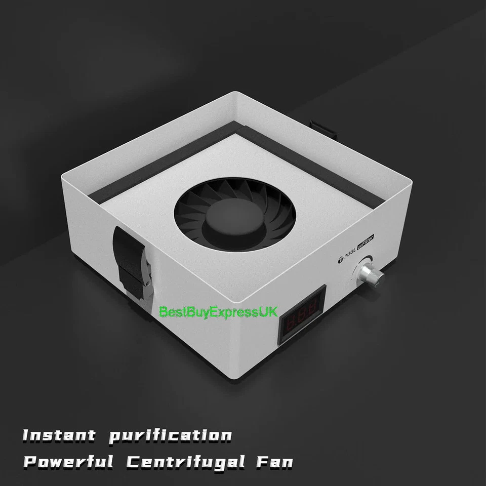 Mini Fume Extractor HEPA Carbon Filter 2UUL uuFilter Smoke Desktop Absorber UK - Image 4 of 4