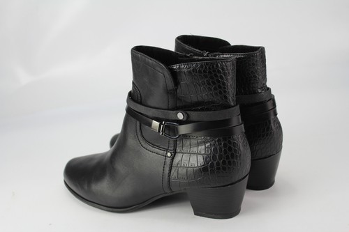 Venturini Gr.42 Damen Stiefel Stiefelette Boots Winter Leder Schwarz Top 22 G - Bild 3 von 5