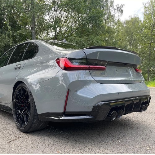 Fit For 2021-2023 BMW G80 M3 REAL CARBON Fiber Rear Bumper Diffuser Spoiler Lip - Picture 9 of 13