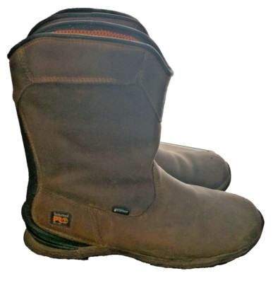 Timberland PRO Men's 11.5 Work Boots Soft Toe Pro Pull On Exospine ASTM F2892-18