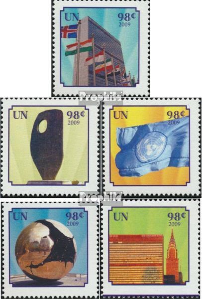 UN - New York 1154A-1158A (complete issue) unmounted mint / never hinged 2009 Gr