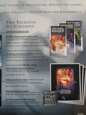 Star Wars Trilogy VHS Special Edition Limited Edition Collectors