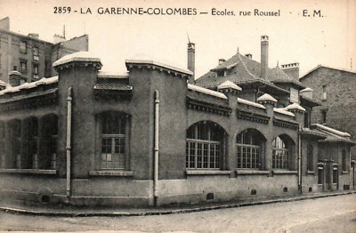 CPA 92 - LA GARENNE COLOMBES (Hauts de Seine) - 2859. Ecoles rue Roussel - E.M. - Photo 1/2