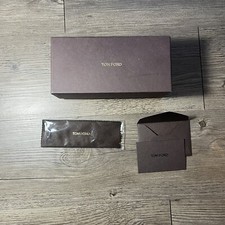 Tom Ford Box Sealed Cleaning Cloth Eyewear Brown Enclosure Card