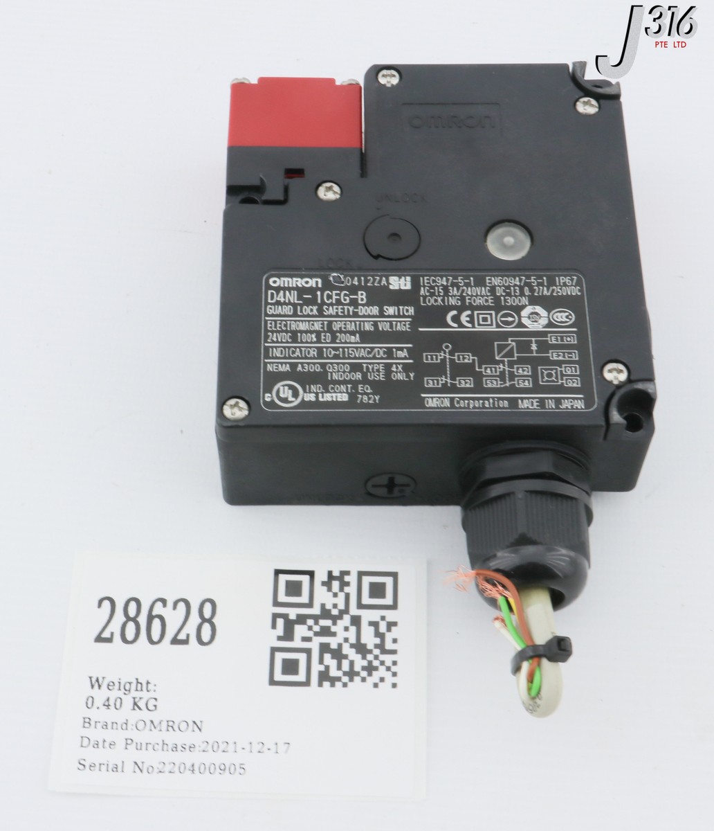 G 28628 OMRON GUARD LOCK SAFETY-DOOR SWITCH D4NL-1CFG-B | eBay UK