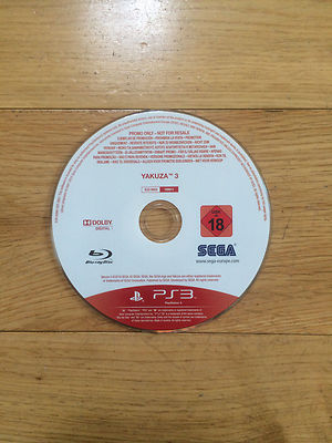 Jeu Vidéo Yakuza 3 Pour PlayStation 3 - Version Promo, En Bon état, Boîte Et Instructions Incluses