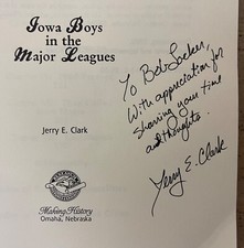 ANSON TO ZUBER-IOWA BOYS IN THE MAJOR LEAGUES-RARE 1992 SIGNED 1ST ED-BOB LOCKER