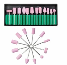 Stainless Ceramic Electric Machine Drill Bits File Nail Plastic Polishing Tools