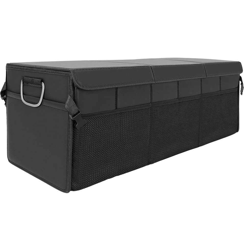 For Toyota Corolla Camry PU 3-in-1 Trunk Organizer Cargo Fold Up Box Caddy Bin - Image 4 of 4