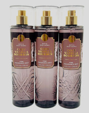 3 BATH  BODY WORKS COZY VANILLA BOURBON FINE FRAGRANCE BODY MIST SPRAY 8 oz