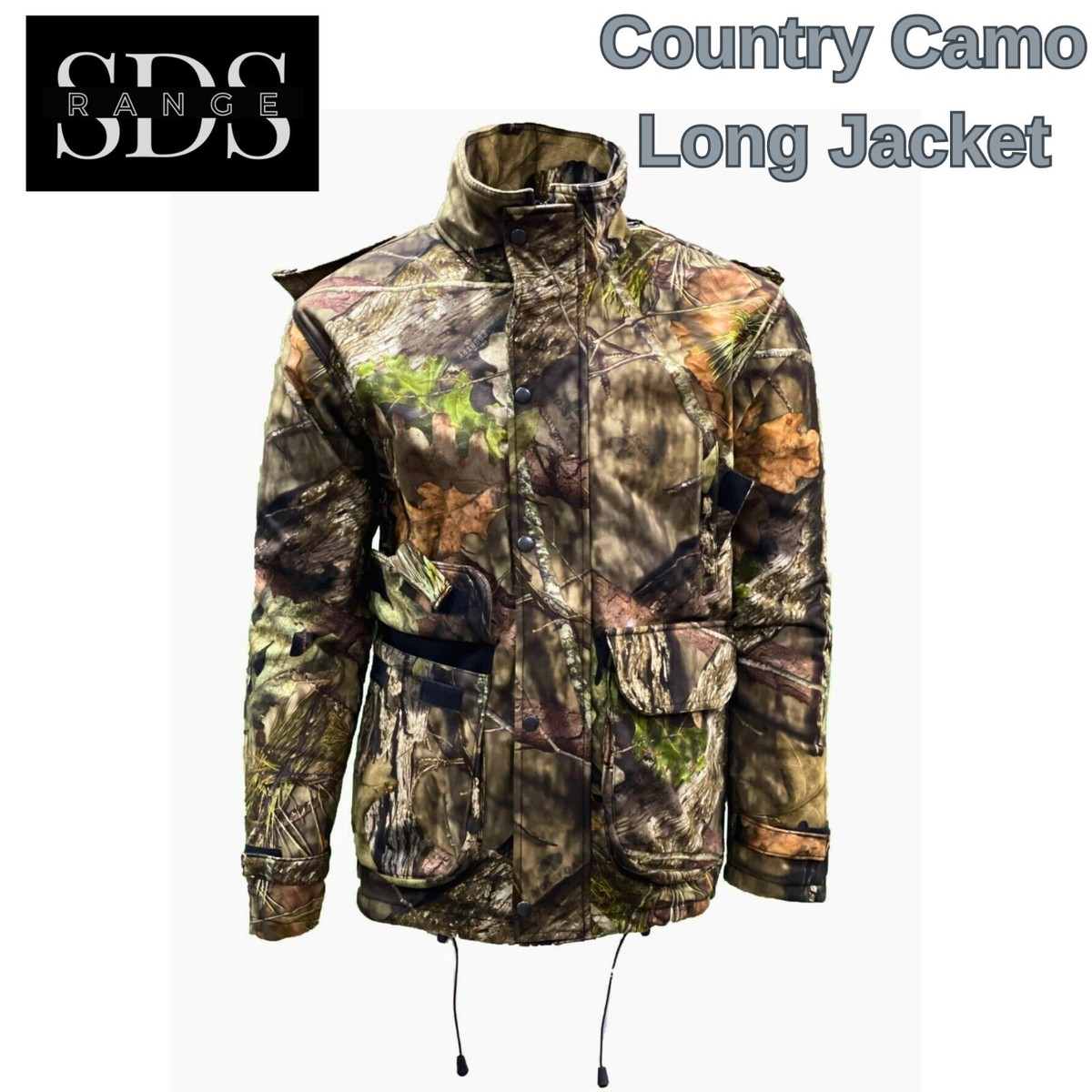 Stormkloth Men's Mossy Oak Deluxe Camouflage Jacket Hunting Shooting  Waterproof