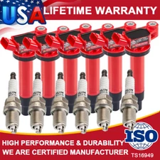6X Ignition Coil+Iridium Spark Plug Pack for 01-06 Toyota Sienna Lexus V6 UF267