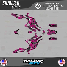 Graphics Kit for Surron Light Bee (All Years)  Snagged Series - Magenta