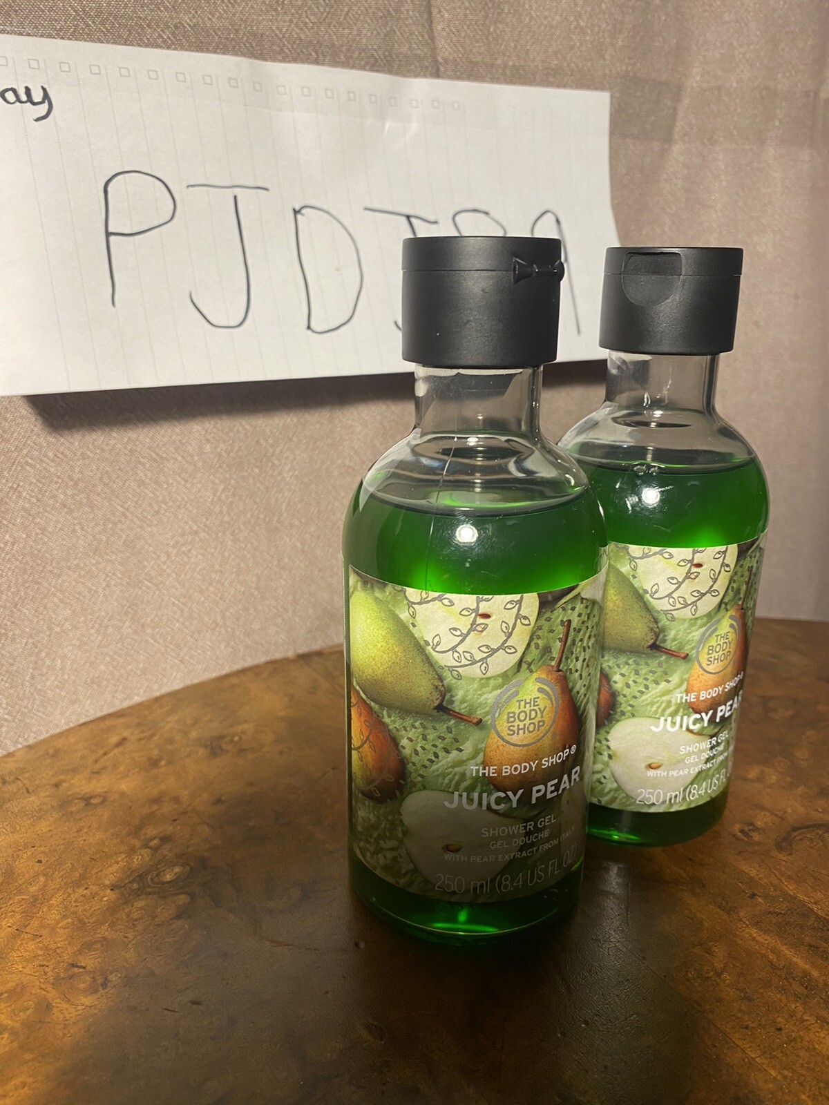 2 X The Body Shop Juicy PEAR Shower GEL 250ml (total 500ml) for sale