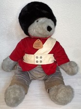 Vintage Jointed Buckingham Gray 26" Bear Red Uniform Elegante DAKIN 1984 Tag USA