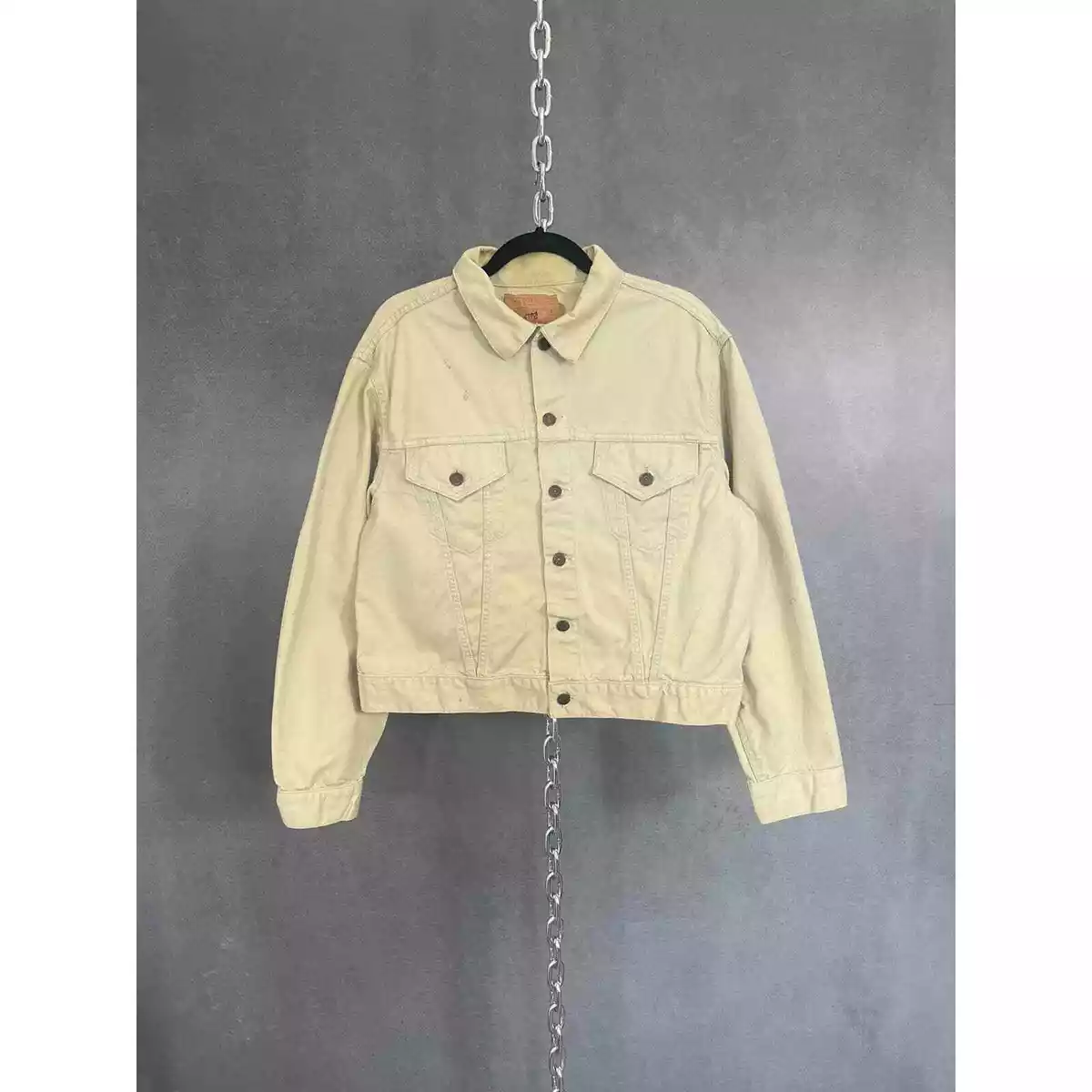Vintage 60s levis 840B size 46 Off White type 3 trucker
