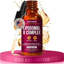Liposomal B Vitamins Complex Liquid   High Absorption for Energy