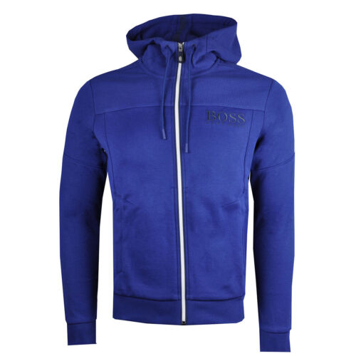 Hugo Boss hooded sweatshirt jacket "Saggy" 50387166 408 Blue
