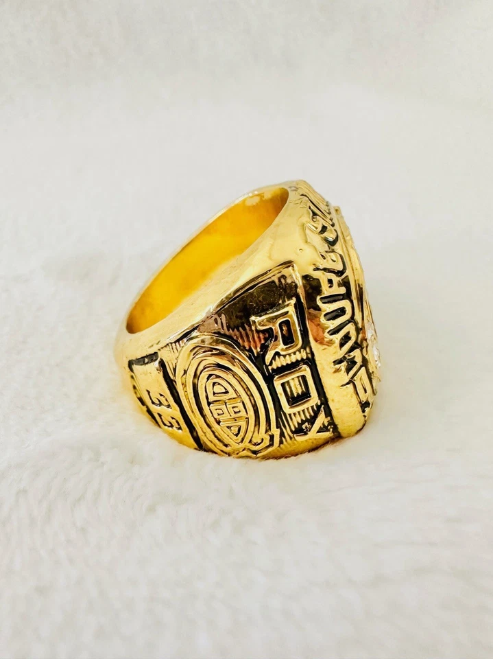 Canadiens Stanley Cup 1986 18k GP anillo de campeonato de latón con caja, 🇺🇸 envío Foto 3 de 4