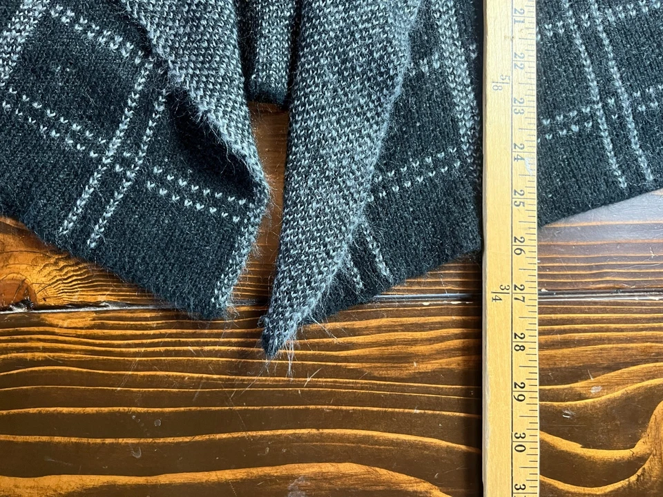 Suéter Elan, Para Mujer Talla Mediana, Negro Gris, Cárdigan, Chaleco Foto 4 de 4