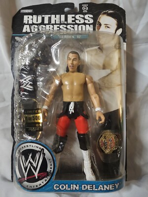 WWE Colin Delaney 1 Of 500 Rare Ruthless Aggression w/Leather & Die Cast Belt...