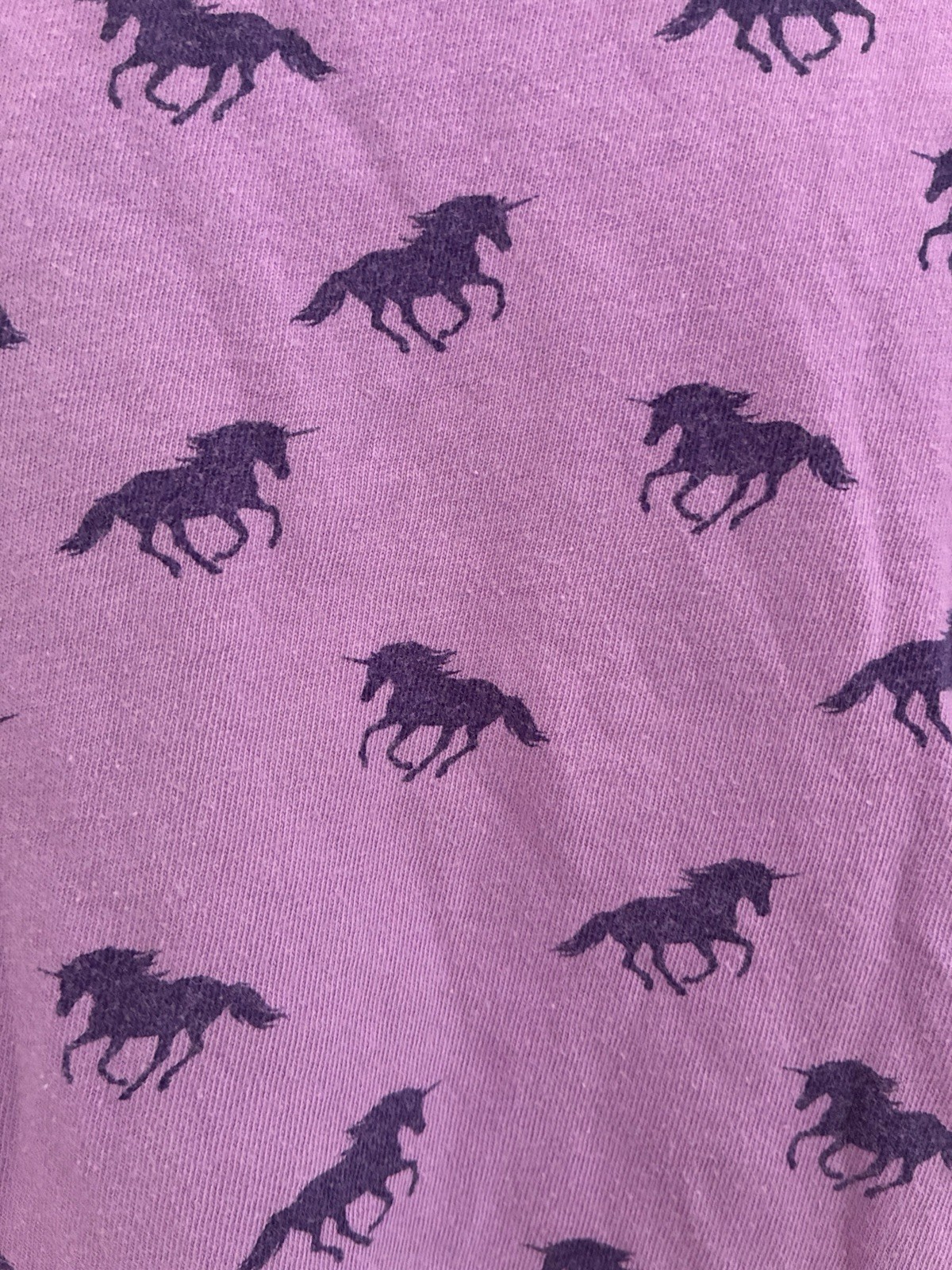 Circo Kid Girls Unicorn Print 100percent Cotton Pleated Long Sleeve Shirt Purple M 7/8 image 7