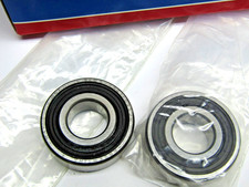  Lot of 2 SKF 6203-2RS C3 17mm X 40mm X 12mm Sealed Bearing