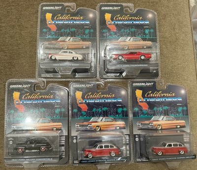 NICE LOT OF RARE GREENLIGHT CALIFORNIA LOWRIDERS LOT OF 5