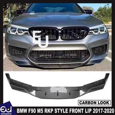 F�R BMW F90 M5 RKP STYLE FRONT STO�STANGE LIPPE SPOILER SPLITTER CARBON LOOK 2017-2020