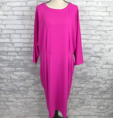 Long Tall Sally 16 US Dress Dolman Long Sleeve Pink Sheath Crepe Knit Pleated | eBay Long Tall Sally 16 US Dress Dolman Long Sleeve Pink Sheath Crepe Knit Pleated | eBay