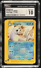 CGC 10 Dewgong 7/144 Skyridge Pokemon 2003 on eBay