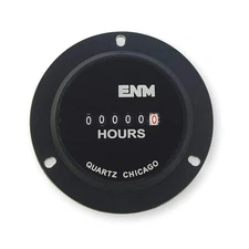 ENM T50B52 Hour Meter,Electrical,3-Hole,Flange 2PAR2