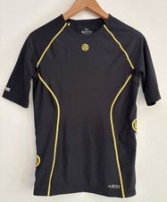 Skins A200 Boy’s Top Size XL Youth Black Activewear Long Sleeve Compression Top