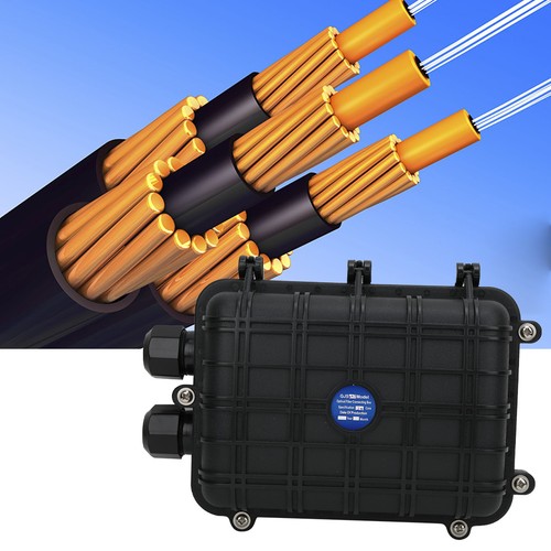 1 In 1 Out IP68 Waterproof Fiber Optic Splice Box Sealed Reliable Connection For - Afbeelding 3 van 9