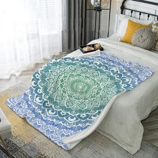 Mandala Muster Decke Mikrofaser Flanell Sportstil Heimdekoration