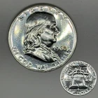 1960 Franklin Half Dollar PROOF 90% Silver Mirror Finish 50c Coin