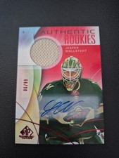 2024-25 UD SP Game Used Red Jersey /99 Jesper Wallstedt Rookie Auto RC 🔥