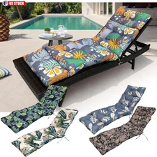 Lounge Chair Cushion 71" Outdoor Chaise Lounge Cushion Pad with Ties