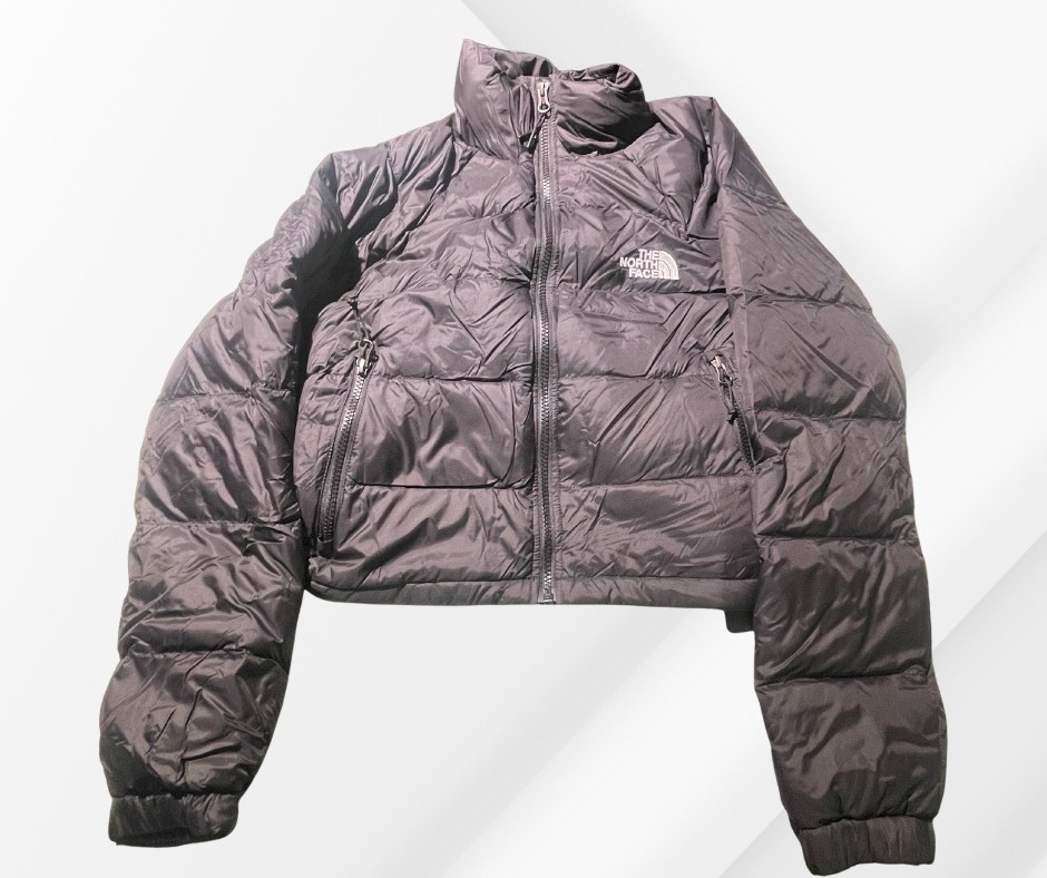The North Face Women’s Cropped Puffer Jacket Size Small Black No Tags Like New