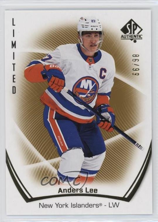2021-22 SP Authentic Limited Gold 86/99 Anders Lee #79 0m5h