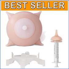 Bespoke Puppy Nipple Feeder  Milk Replacer Station in Pink - M Size Bowl