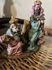 Christmas Holy Family Nativity Advent candle holders 4pc Resin — photo 5