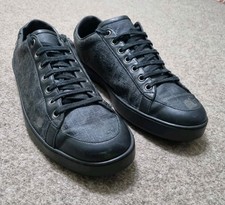 Gucci GG Canvas Low Grey Black for sale | eBay