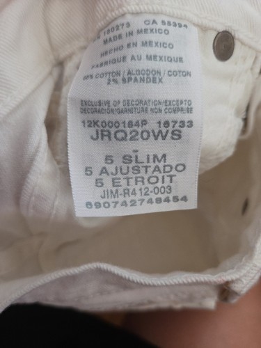 Wrangler white Bell Bottom jeans JRQ20WS size 5 Slim Cowboy Western Festival - Picture 5 of 5